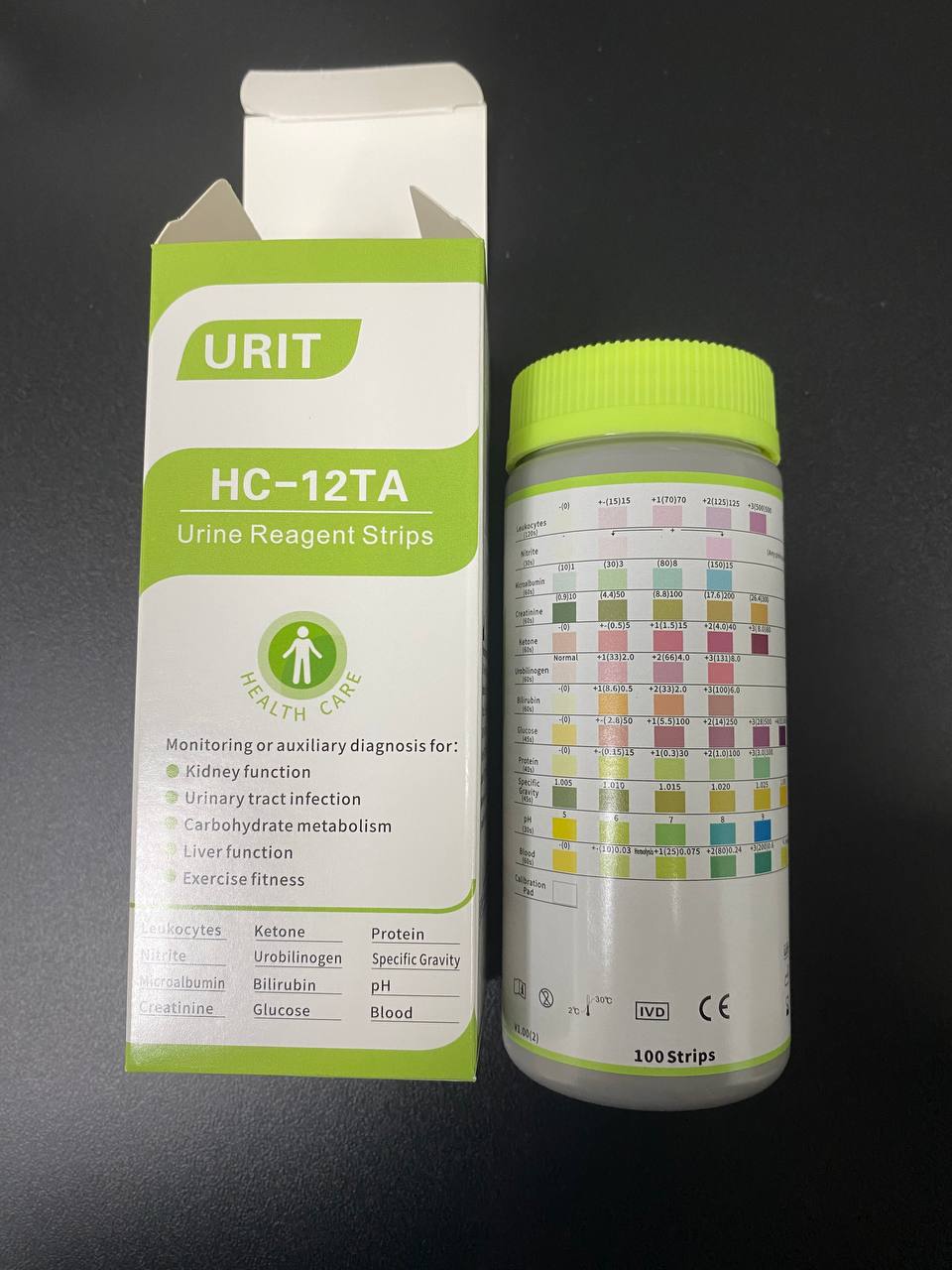 Смужка реагентів для аналізаторів сечі URIT HC-12 TA